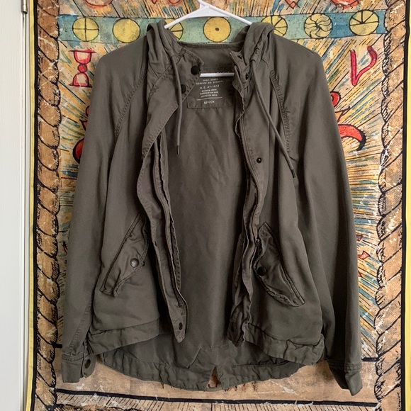 Green Cargo Military Jacket | American Eagle - Picture 1 of 3